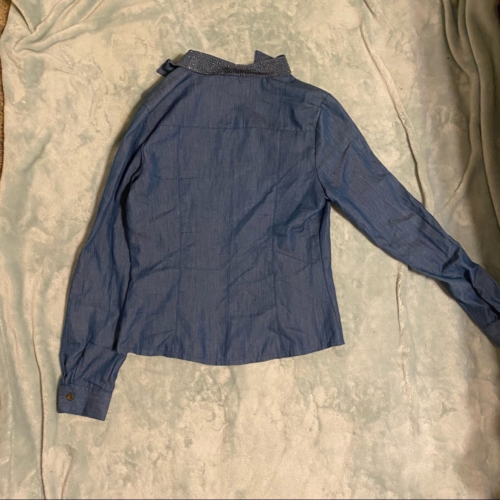 Blinged denim shirt - Picture 4 of 5